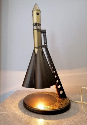 Vintage ussr desk metal lamp - ussr,