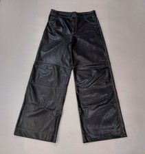 Zara Women Faux Leather Black