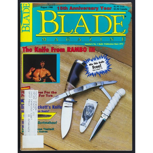 Blade magazine august 1988 - blade,