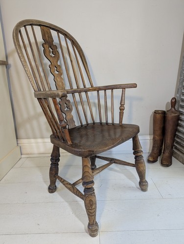 Antique 19thc windsor - windsor, armchair
