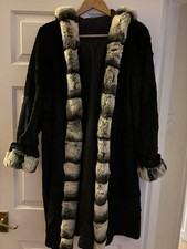 Real Fur Coat - Black & White