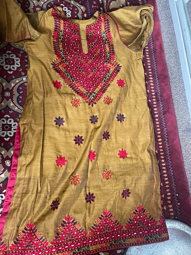 Women embroidered salwar - embroidered,