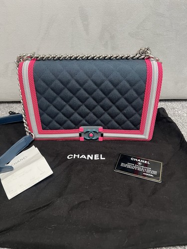 Chanel boy bag medium blue - boy, &