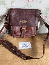BNWT Rowallan Leather Satchel messenger Bag RRP £89.99