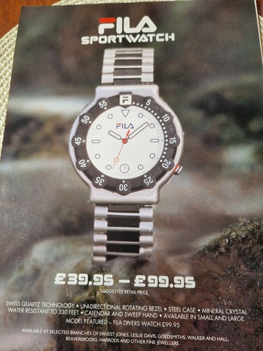 Fila sportwatch 1992 print - fila,