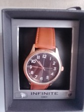 Mens Infinite watch brown/ Tan