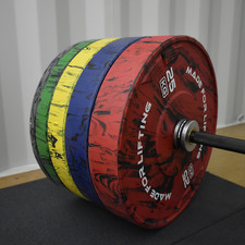 Bumper plate and barbell set