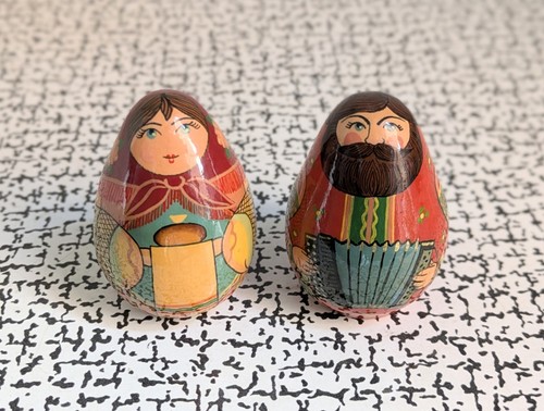 Vintage pair hand painted - hand,