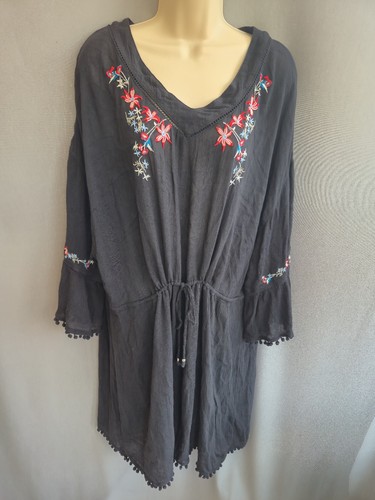 Embroidered kaftan cover up - kaftan/,
