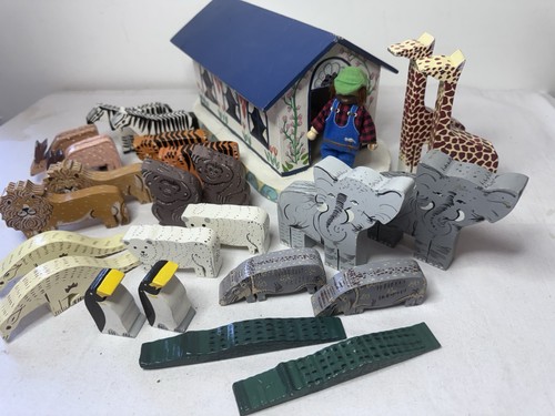 Folk art noah ark toy - art,