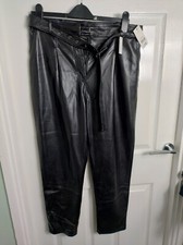 Black Leatherlook PVC Trousers