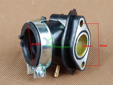 Intake Manifold Inlet Pipe for GY6 Moped Scooter 110cc 125cc 150cc Carburetor #F