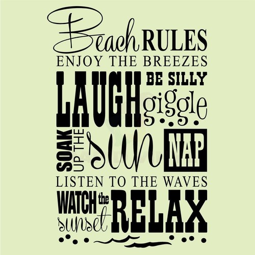 Beach rules laugh - beach, silly