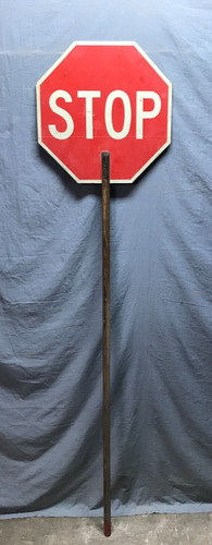 Vtg metal double - sided, 18"