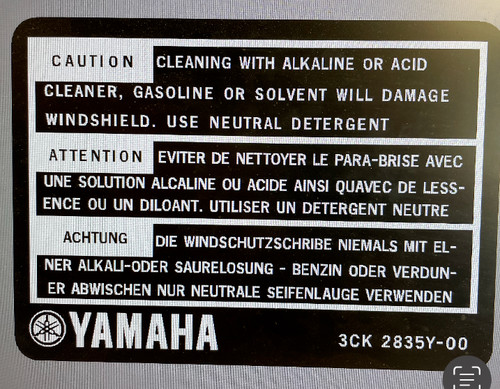 Yamaha fz750 screen cleaning - yamaha,