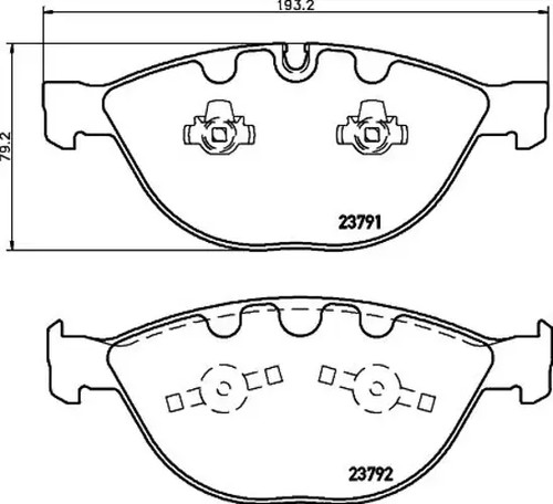 Brake pads 8db - pads, 355
