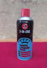 3-IN-ONE White Lithium Grease 400ml  Long Lasting Lubrication(LID CRACKED)