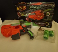 nerf gun and bullets in box 