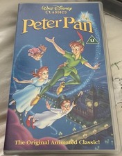 Walt Disney Classics Peter Pan VHS Video Cassette 