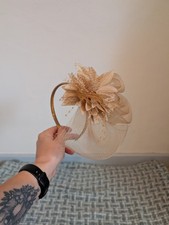 Accessorize Cream Floral Fascinator With Head Band Detachable