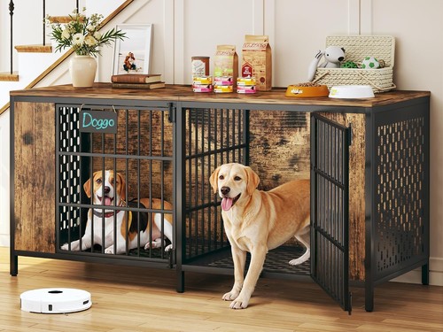 Large double dog kennel - double,