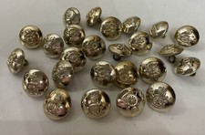 VINTAGE 25 X ARMY ROYAL ARTILLERY REGIMENT 18mm MILITARY UNIFORM BUTTONS