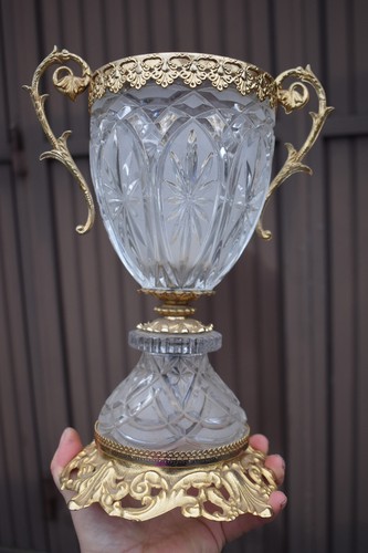 Vintage bohemian crystal glass