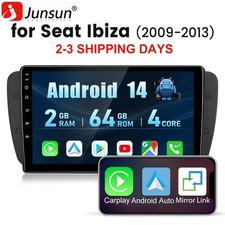 Apple Carplay For SEAT IBIZA 6J 2009-2013 Android 14 BT Car Stereo Radio GPS NAV