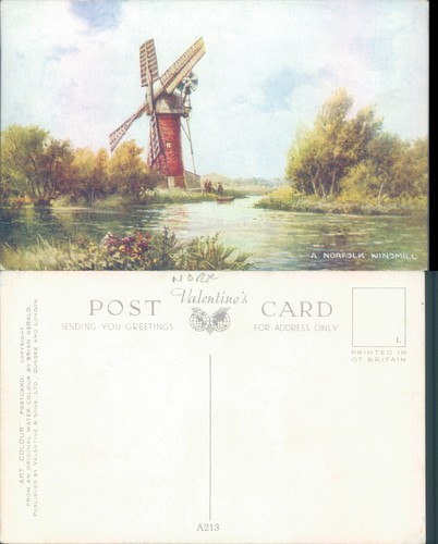 Norfolk windmill and landscape