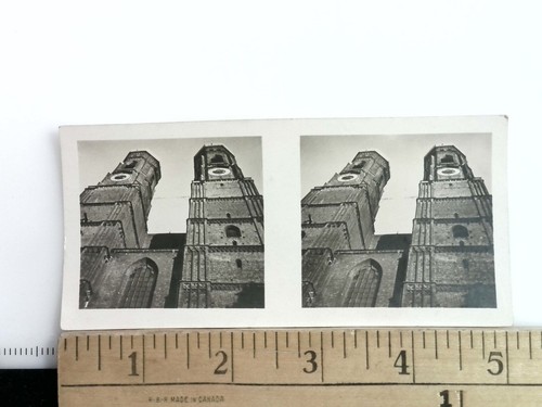 Church towers stereoview - towers,
