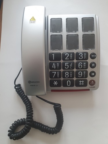 Big button telephone - telephone, with