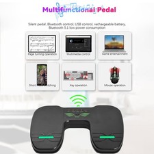 1-Wireless Page Turner Pedal Portable Music Page Turner For Tablets WKJK