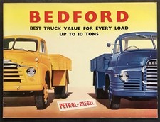 BEDFORD TRUCKS RANGE Sales Brochure OCT 1957 #B651/10/57 TRACTORS Tippers