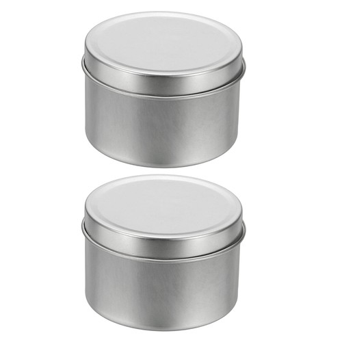 2pcs round tin - round,