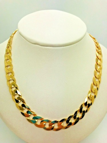 9ct yellow solid - gold, curb
