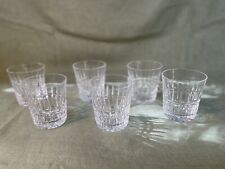 Set of 6 Waterford Crystal GLENMORE Whiskey Tumbler Glasses – 8.5cm