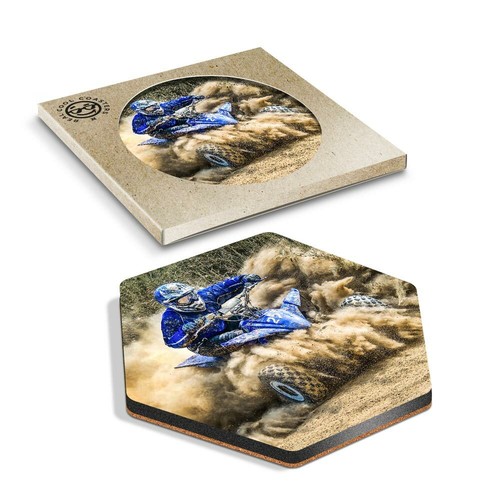 Hexagon coaster quad - x,