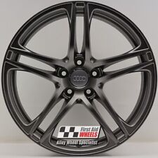 R464GS Swap AUDI R8 V8 4X 19" GENUINE 5 TWIN SPOKE SATIN GREY ALLOY WHEELS