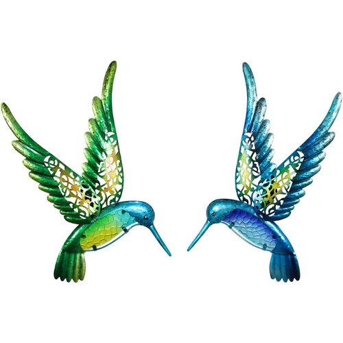 Pack metal hummingbird wall - metal,