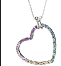 Silver  Pandora Heart Necklace