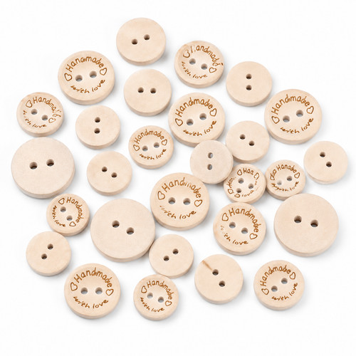 Handmade with love wooden - with,