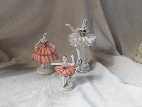 Vintage porcelain ballerina - vintage,