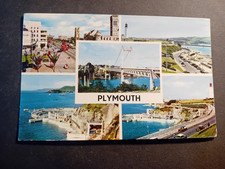 Vintage Postcard, Plymouth, 1970, Multiview
