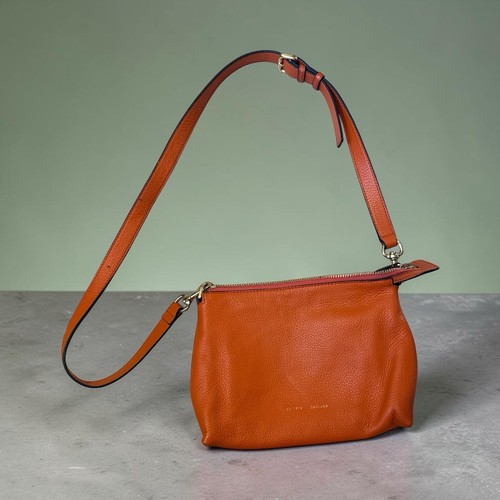 Jigsaw orange pebbled leather - orange,