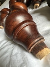 Mahogany Turned Wooden Sofa Feet Without Castors x 8 High Quality