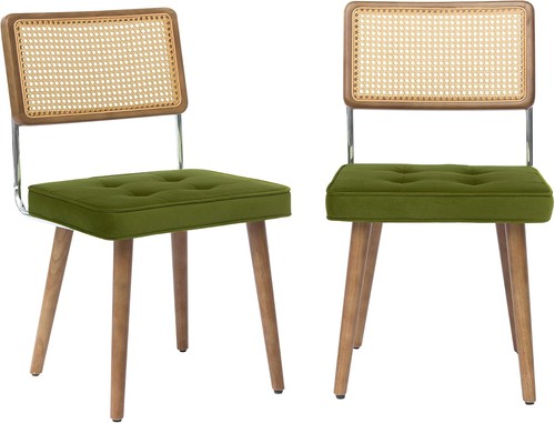Rattan dining chairs set 2 - dining, of