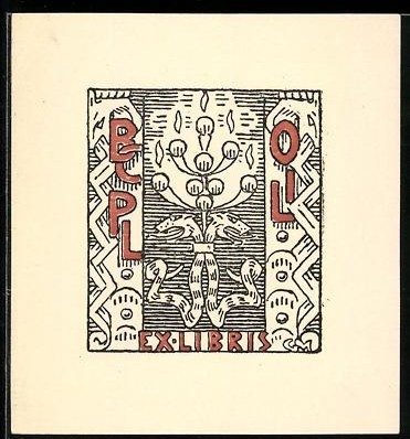 Exlibris kerzenständer mit - exlibris,