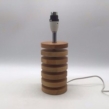 Wooden Cylinder Table Lamp