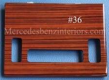 Mercedes SL R107 W107 Wood Interior Trim Zebrano 1 Piece A/C Console Panel