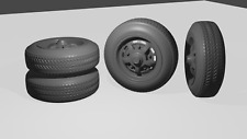1/24 Empi Sprint Star wheels Tires&Brake Discs for diorama or diecast UNPAINTED
